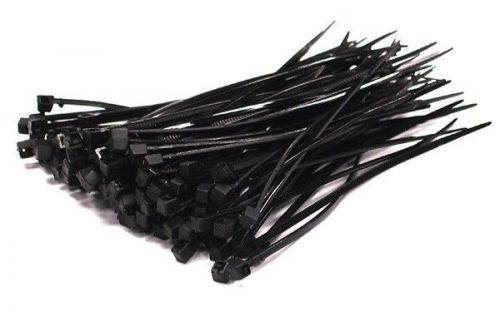 6&#034; Heavy Duty Plastic Nylon Cable Zip Tie Wire Organization CCTV Black 1000 Pack