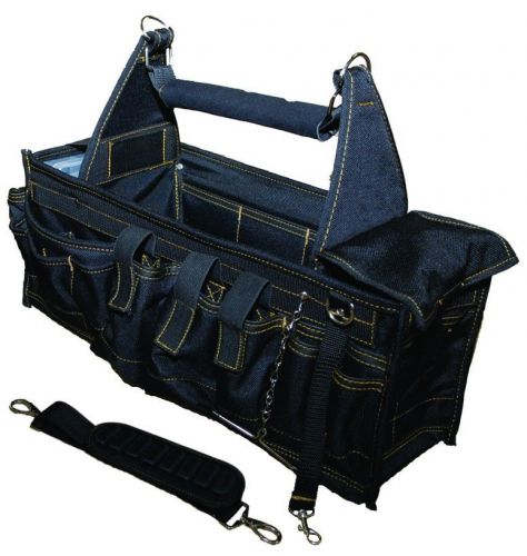 New rack-a-tiers electrician 44-pocket super tray tool carrier bag box w/ strap for sale