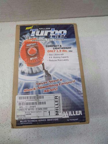 Miller MFL-1-Z7/6FT TurboLite 6-Foot P F Limiter/Steel Twist-Lock Carabiner, Red