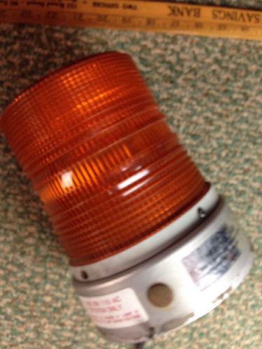 Astro Flash Lectric Lites Co LL800-B Orange 110 Volt Works Strobe Alarm Vtg