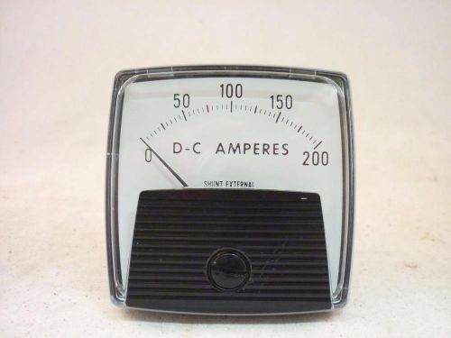 General Electric DC AMPERES Panel Meter Analog