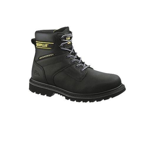 Caterpillar Men&#039;s Salvo Work Boots Waterproof P73504 10.5 Black Slip Resistance