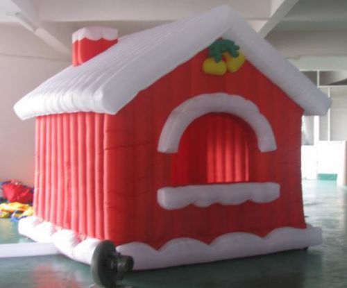 Inflatable kiosk 3mx3mx4m high christmas decorations boot advertising display for sale