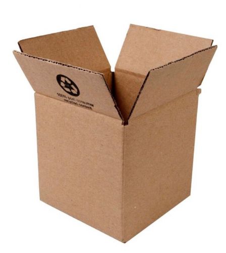 Duck Brand Kraft Corrugated Shipping Boxes, 6&#034; x 6&#034; x 6&#034;, Brown, 12-Pack 394540