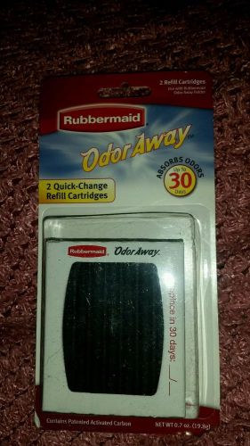 Rubbermaid odor away 2 refill cartridges NEW