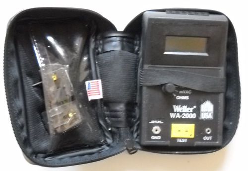 Weller wa-2000 solder iron analyzer tester temp/mvac/ohms set of two for sale