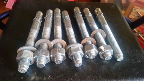 (7) concrete wedge anchor bolts 3/4 x 7 includes for sale