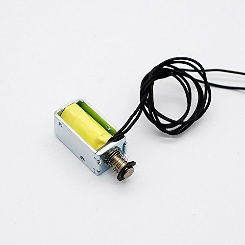 Dowonsol 1.5W 12V DC 120mA Micro Solenoid Electromagnet Push and Pull Dc
