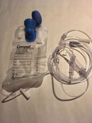 30/cs NestleCOMPAT SpikeRight DualFlo Enteral Delvry. Sys 1000mL Bag REF12154512