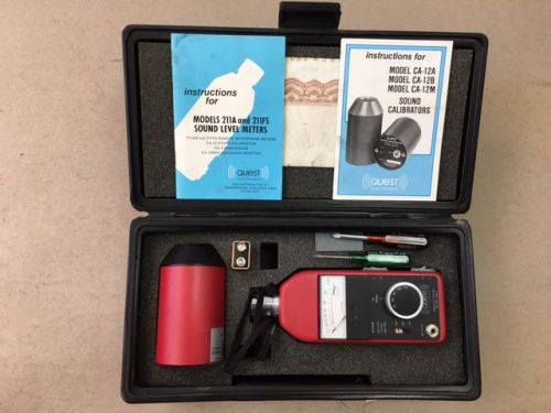 sound level meter &amp; calibrator - by-Quest- Mod. 211FS