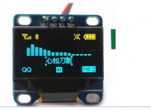 Diymall 0.96 Inch Yellow Blue I2c IIC Serial Oled LCD LED Module 12864 128X64