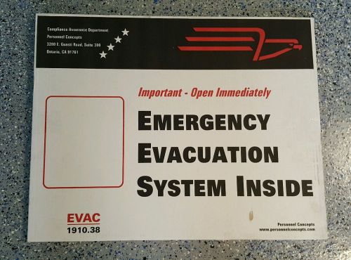 Personnel Concepts Emergency Evacuation System