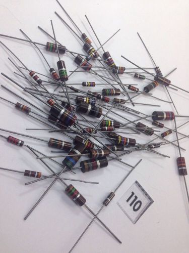 vintage mixed LOT 50 Resistors Mixed Values look at pictures please  lot # 110