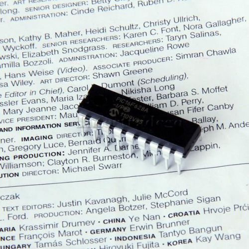 Microchip pic16f628a-i/p pic16f628 20 mhz 18pdip black for sale