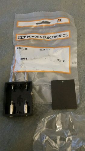 ITT Pomona Electronics, BOX, BANANA PR/ BANANA SOCKET, MOD. 2098, NEW, old stock