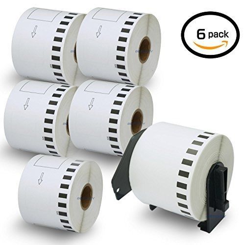 Betckey 6 rolls brother-compatible dk-2205 62mm x 30.48m(2-3/7&#034; x 100&#039;) address for sale