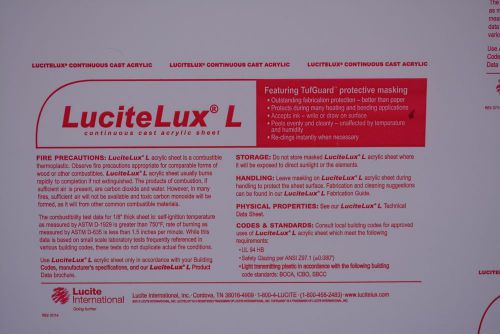 LUCITE PLEXIGLASS ACRYLIC SHEET CLEAR 1/4&#034;  x 8&#034; x 8&#034;