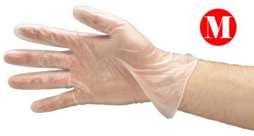 Hdpe polyethylene food service glove medium size standard grade 50000 pcs gloves for sale