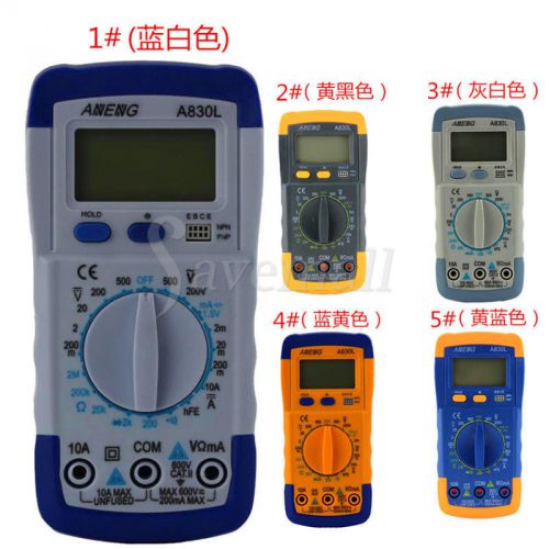 Portable lcd digital voltmeter ammeter ohmmeter multimeter ac dc tester meter for sale