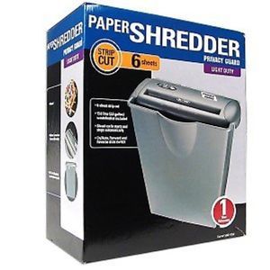NEW MODEL! Privacy Guard Paper Shredder SH2006PB  Strip-Cut with Wastebasket