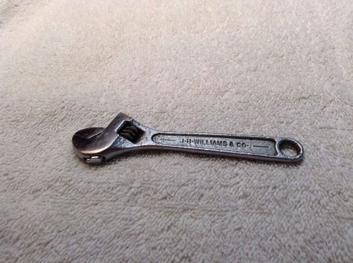 Vintage 4&#034; j.h. williams &#034;super adjustable wrench made in usa for sale