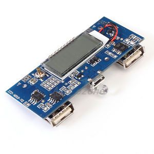 LED Display Step-Up Module Dual USB Output For 3.7V Battery Mobile Power Supply