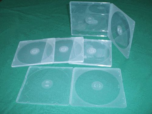 200  5mm ultra slim clear double cd/dvd poly cases js111 for sale