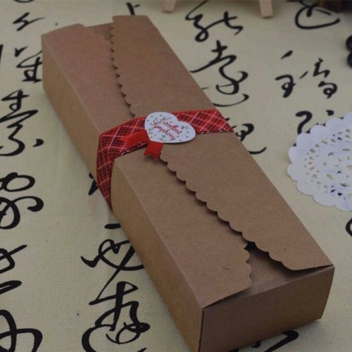 23x7x4cm Kraft Paper Large Saw tooth Gift Box for Wedding Favor Packing Boxes