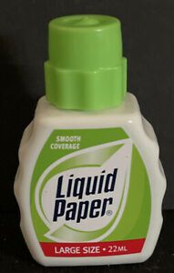 Paper Mate Liquid Paper Fast Dry Correction Fluid, 22 ml Bottle, White,