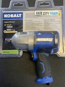 NEW Kobalt 1/2&#034; Drive Impact Wrench SGY-AIR236 #0840780 1000 Max Ft/LB