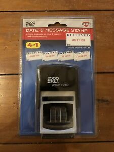 Cosco 2000 PLUS 4 In 1 Date And Message Stamp, Received, Entered, Paid, Faxed