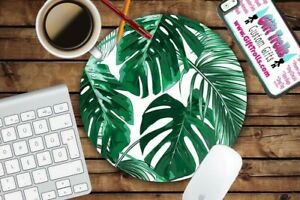 Tropical Leaf Mousepad Mat Round or Rectangle Beautiful image 0 Tropical Lea