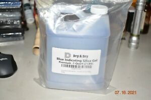 1 Quart Premium Blue Indicating Silica Gel Desiccant Beads(2 LBS) - Rechargeable
