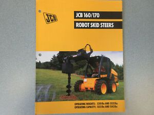 JCB 160/170 Robot Skid Steer Loaders Brochure 6 Page