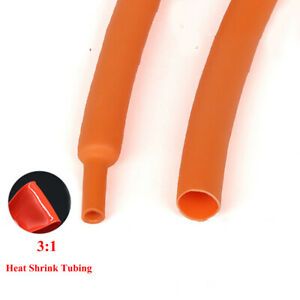 Orange Heat Shrink Tubing 3:1 Adhesive Lined Electrical Sleeving Cable Wire Tube