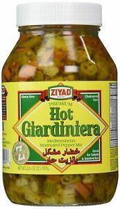 Ziyad Giardiniera Mediterranean Peppers Mix Hot 32 Ounce