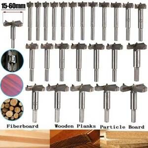 15-60mm Forstner Drill Bit Woodworking Hole Saw Hinge Boring Wood Cutter Kit Hot