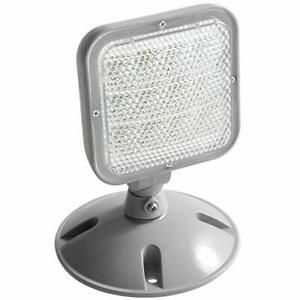 Remote Outdoor Emergency Light Head – Single Head LED Lamp, Weatherproof