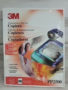 3M Transparency Film for Copier 100 Sheets PP2500 BRAND NEW!