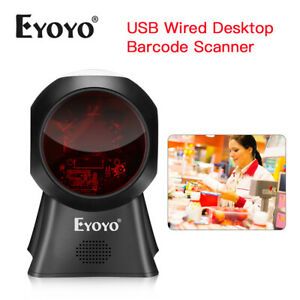 Eyoyo Omnidirectional Desk Laser Barcode Scanner Platform Scanner Reader for POS
