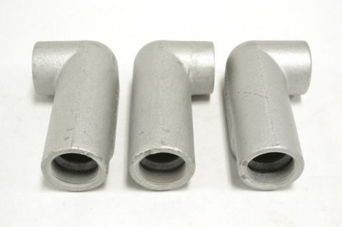 3X CROUSE HINDS MIX LR57 LL57 1-1/2IN OUTLET STEEL CONDUIT BODY B234849