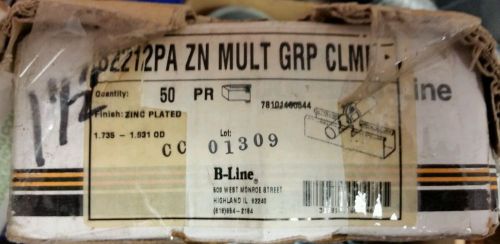 68 cooper b-line b2212pa zn 1 1/2 strut clamp strut strap new for sale