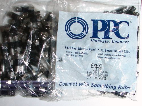 Ppc ex6xl universal compression connectors (lot of 100pcs-2 bags) for sale