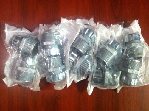 Thomas &amp; betts 2542 1&#034; hub straight cord connector 375-500 cord (new lot of 10) for sale