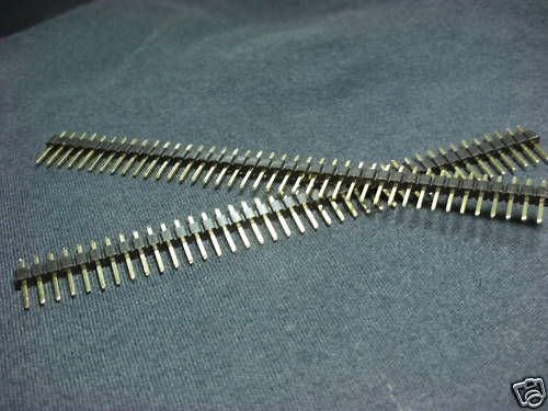 100,Gold-Plated 40 Strip TIN Pin Header Breakable,40A