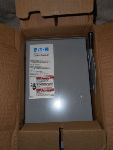 NEW IN BOX!  Cutler-Hammer Non-fusible Safety Switch DG221URB 30A 240U 2P