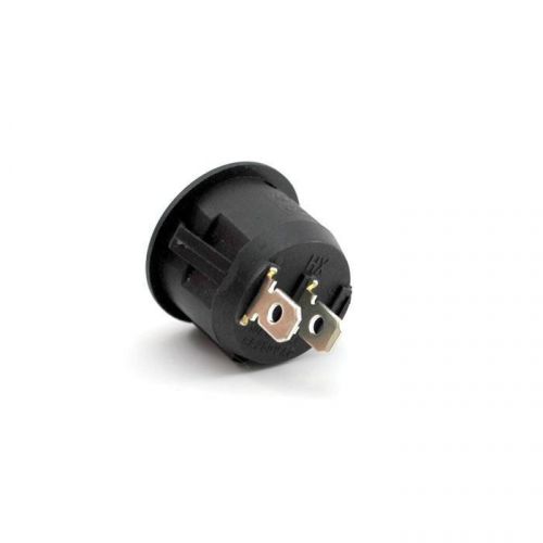 Black 2 pin round button rocker snap switch one/off connector electrical device for sale