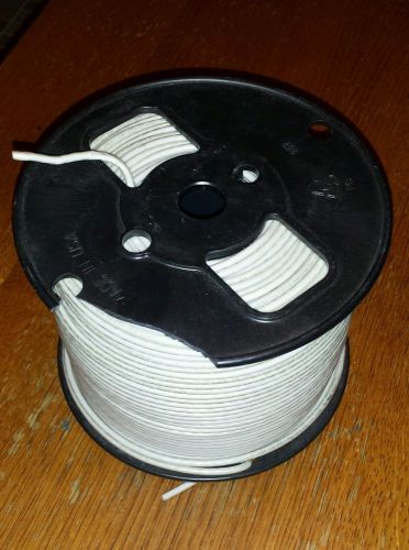 Thhn 12 awg gauge white stranded  wire 500&#039;   spool is cracked on end. for sale