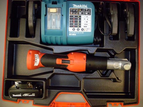 Rothenberger 16001 6-ton battery-powered crimping tool w/ 18v bat&amp;crimping jaws for sale
