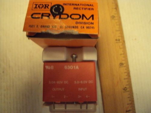 Crydom 6301A DC Output 3A 60 VDC Input 3-6 vdc 2 ea new opto 22 ODC5